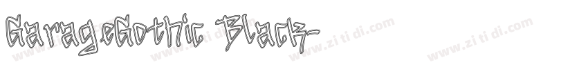 GarageGothic Black字体转换